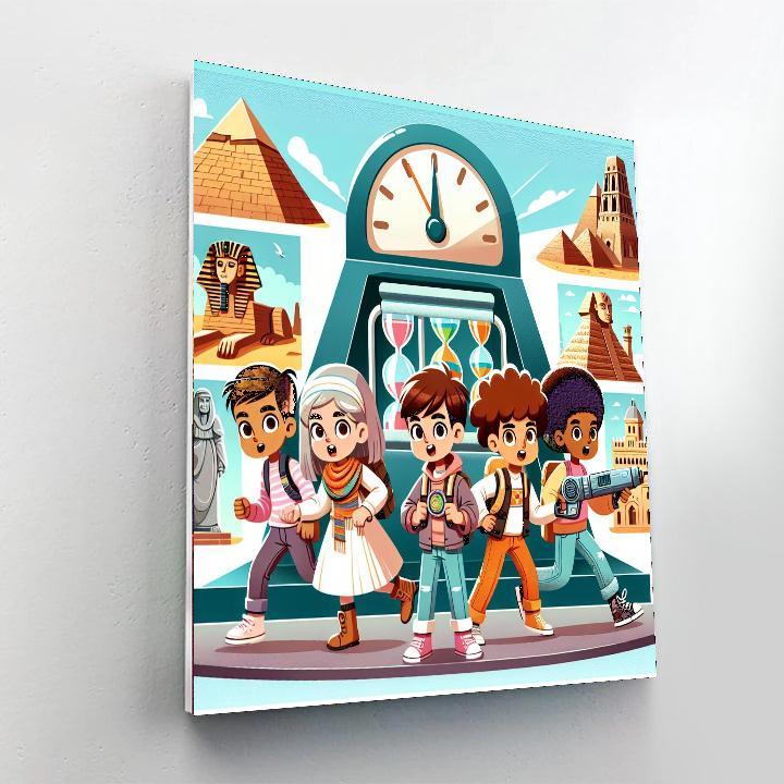 Adventure Time Travel Number Painting