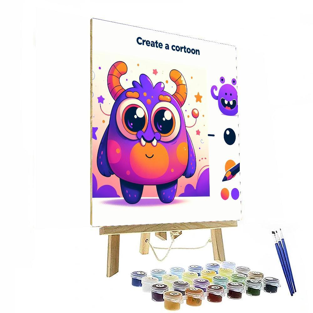 Joyful Little Monster Paint By Numbers Kits