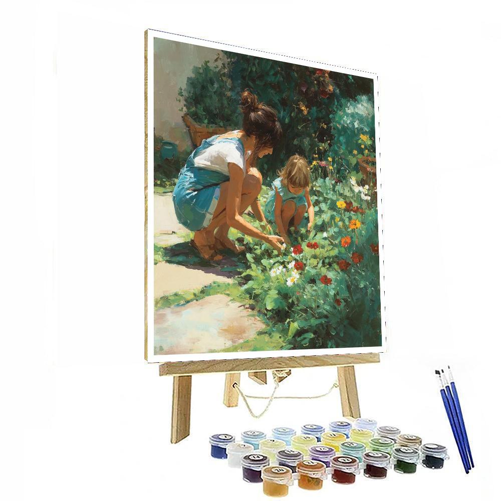 Mommy's Garden Number Painting
