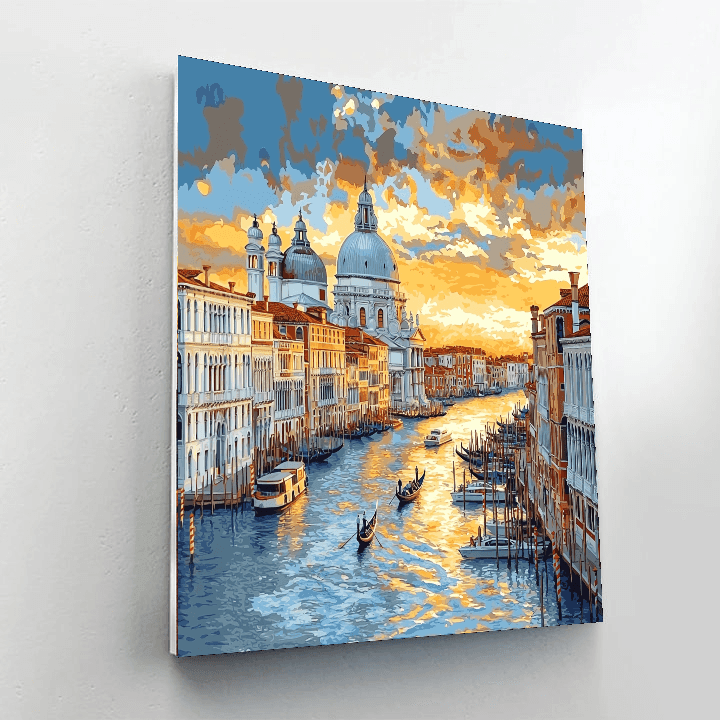 Canaletto Inspired Classical Urban Elegance  DIY Paint By Numbers