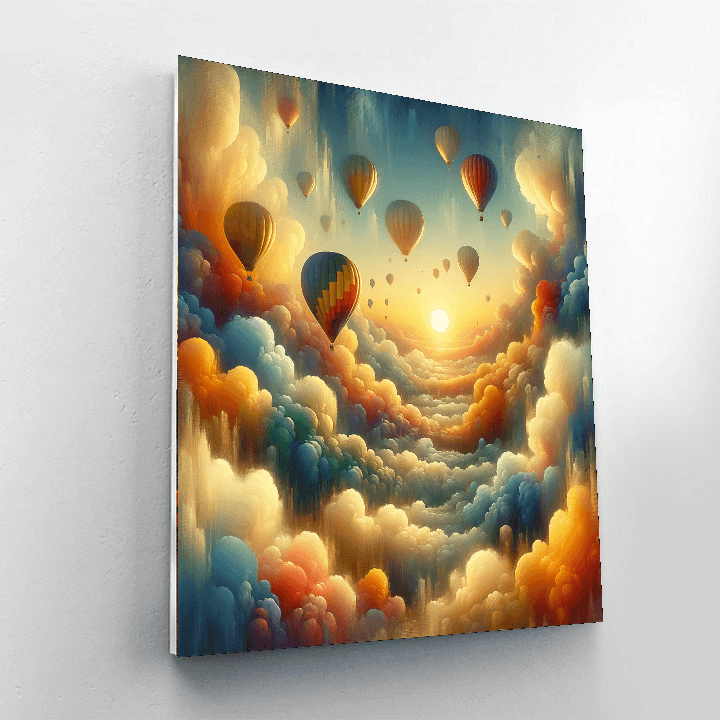 Celestial Balloon Adventure Paint By Numbers Art