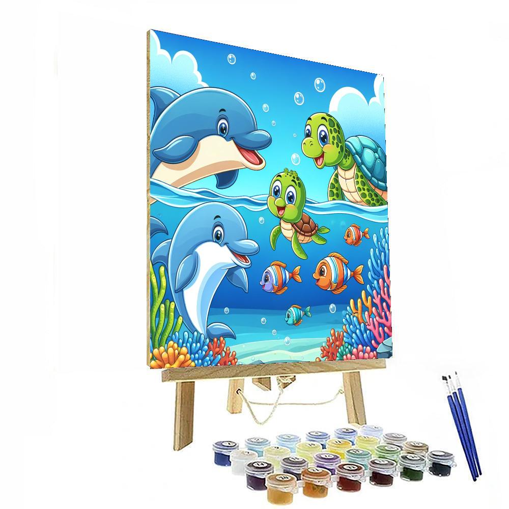 Giggling Ocean Adventure Numbered Painting Kits