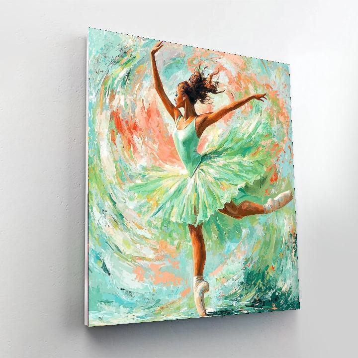 Edgar Degas Inspired Twirl Of Elegance  Paint By Numbers Art