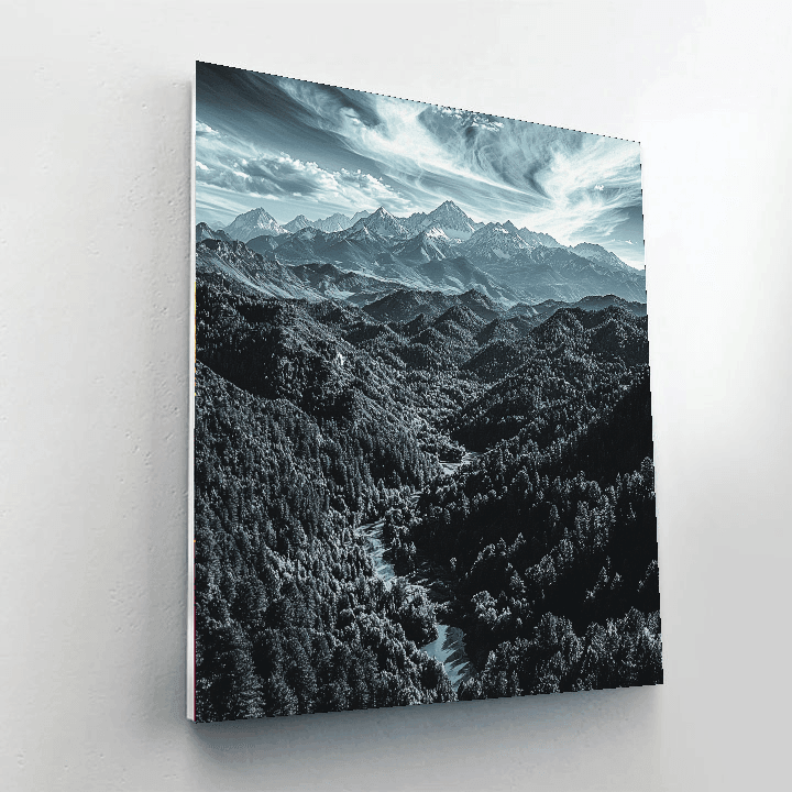 Ansel Adams Inspired In Harmony With Nature  Painting By Numbers Kit