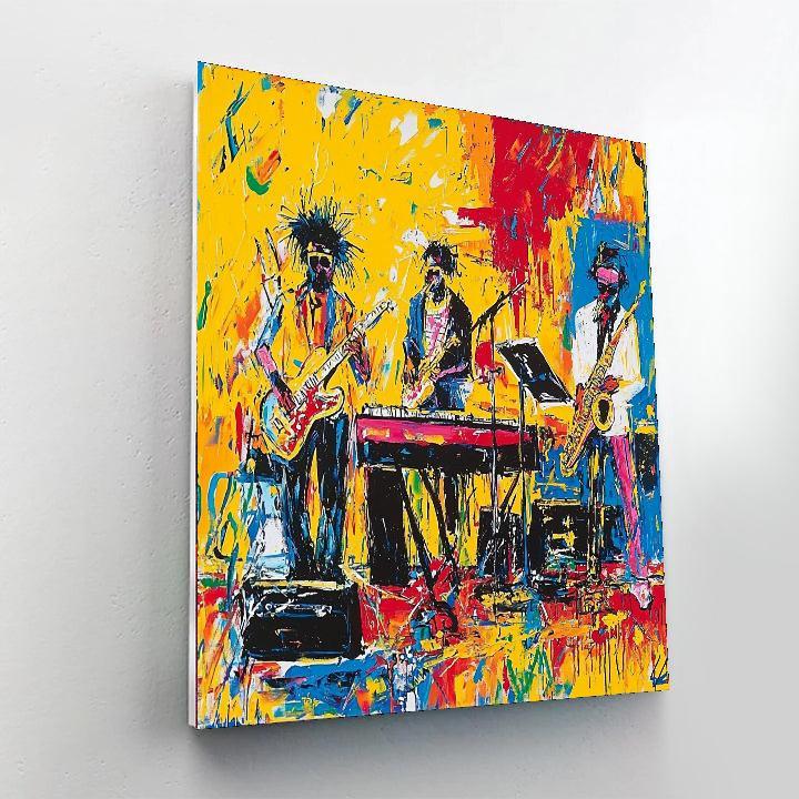 Jean-Michel Basquiat Inspired Jazz Vibes  DIY Paint By Numbers