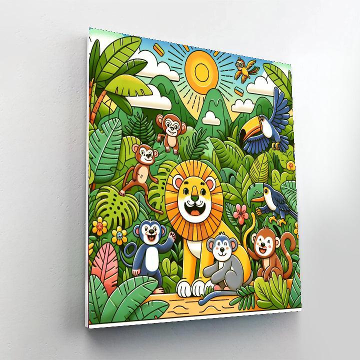 Jungle Safari Excursion Paint By Number