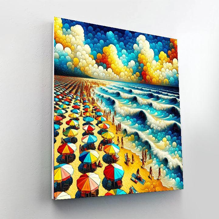 Breezy Summer Beach DIY Paint By Numbers