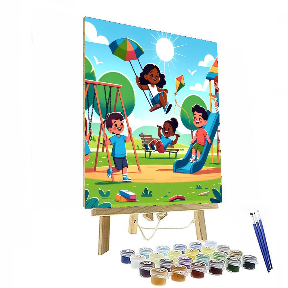 Playful Park Frolic Paint By Numbers