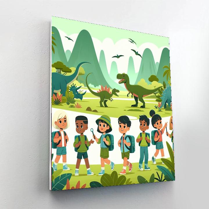 Dinosaur Kingdom Expedition Painting Number Kit