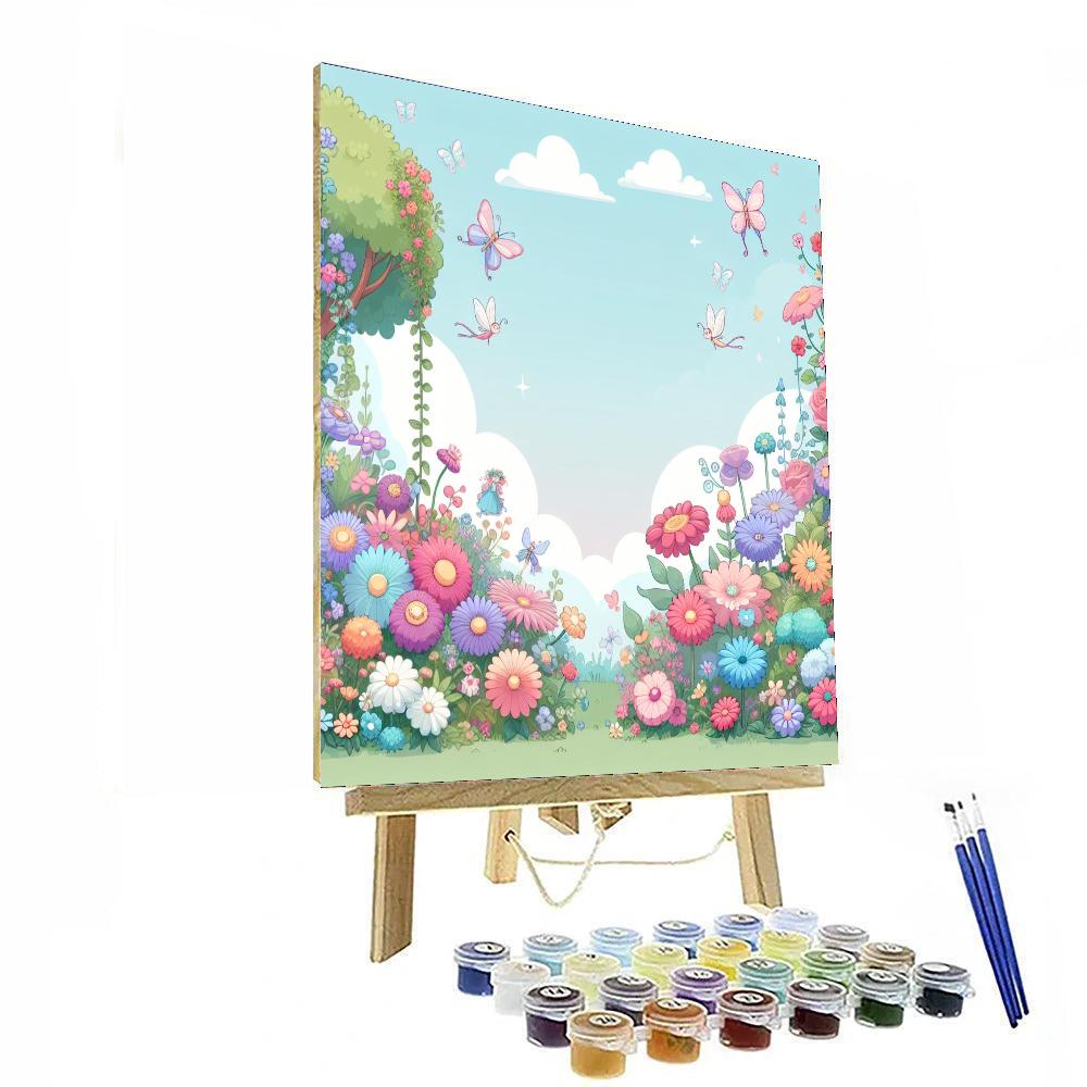 Garden Of Enchanted Hues Painting By Numbers Kit