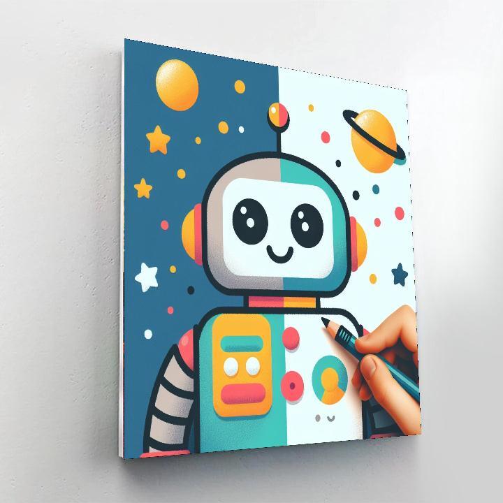 Gigantic Robot Painting By Numbers Kit