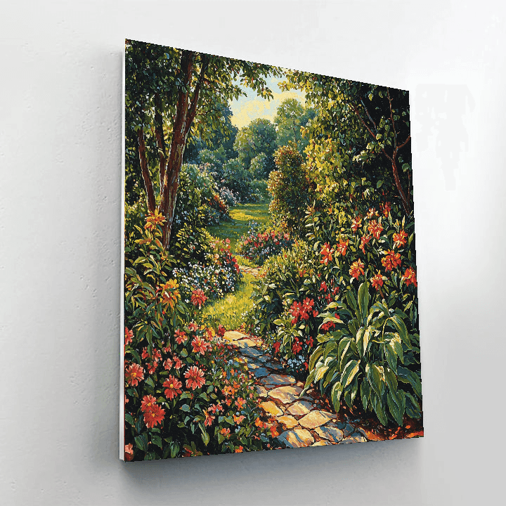 John Constable Inspired Garden Delight  Painting By Numbers Kit