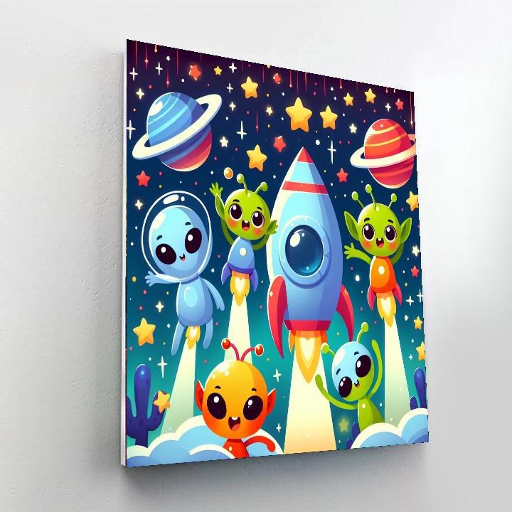 Fantastic Space Odyssey Numbered Painting Kits
