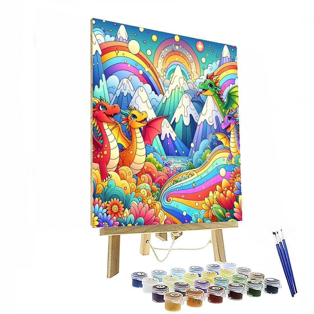 Magical Adventures With Dragons Painting Number Kit