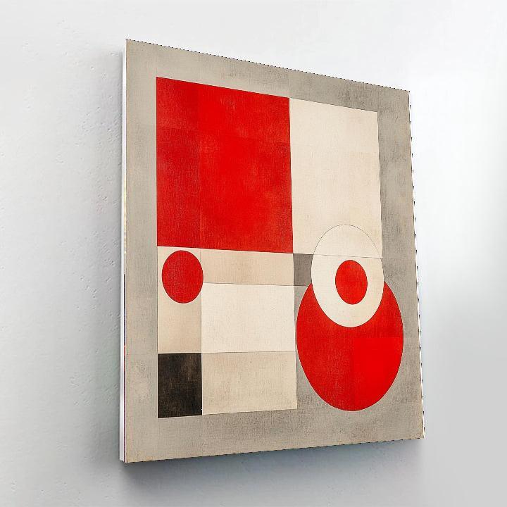 Kazimir Malevich Inspired Harmony In Form  Number Painting