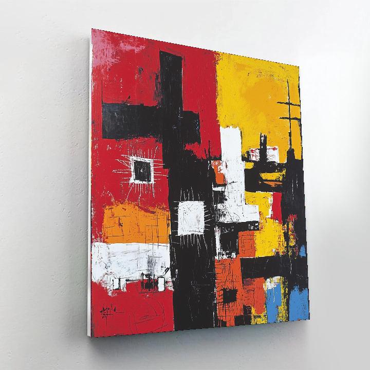 Jean-Michel Basquiat Inspired Abstract Unity  Paint By Numbers