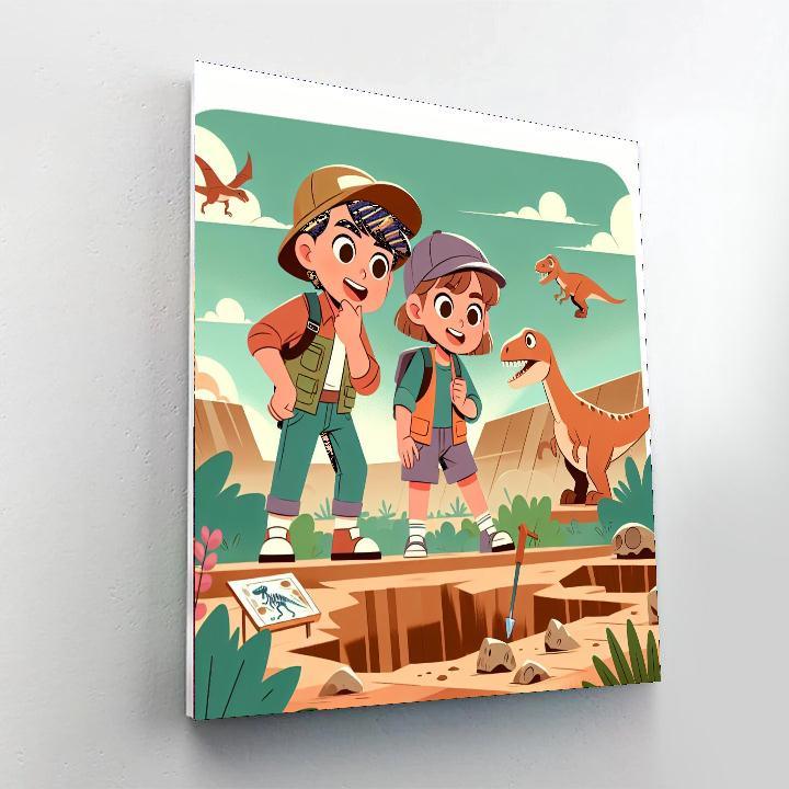 Fossil Frenzy Number Painting