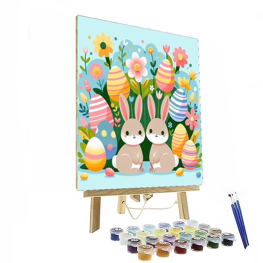 Easter Bunny Celebration Number Painting