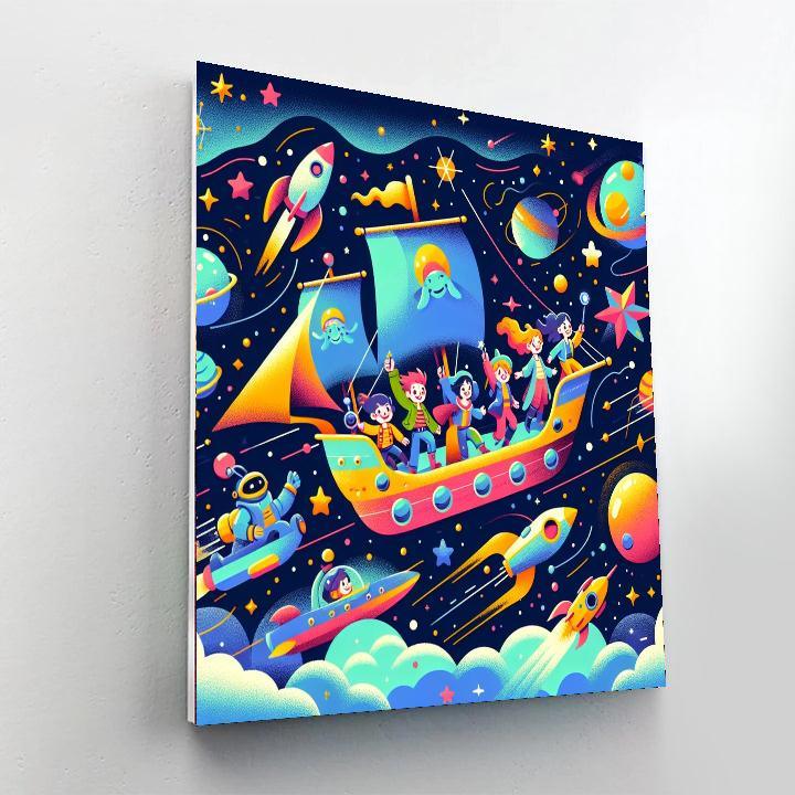 Space Pirates Of The Galaxy Paint By Numbers Art