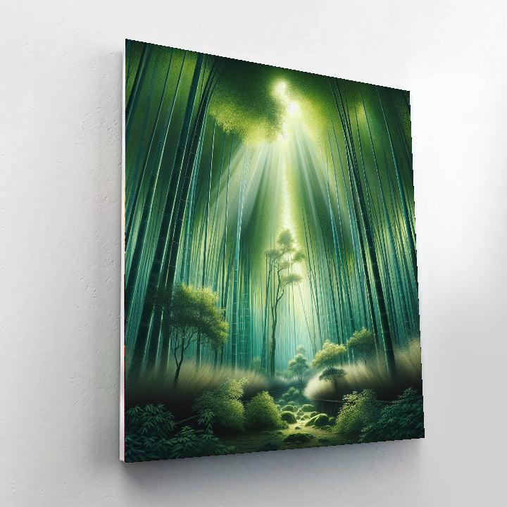 Meditative Bamboo Forest Numbered Painting Kits