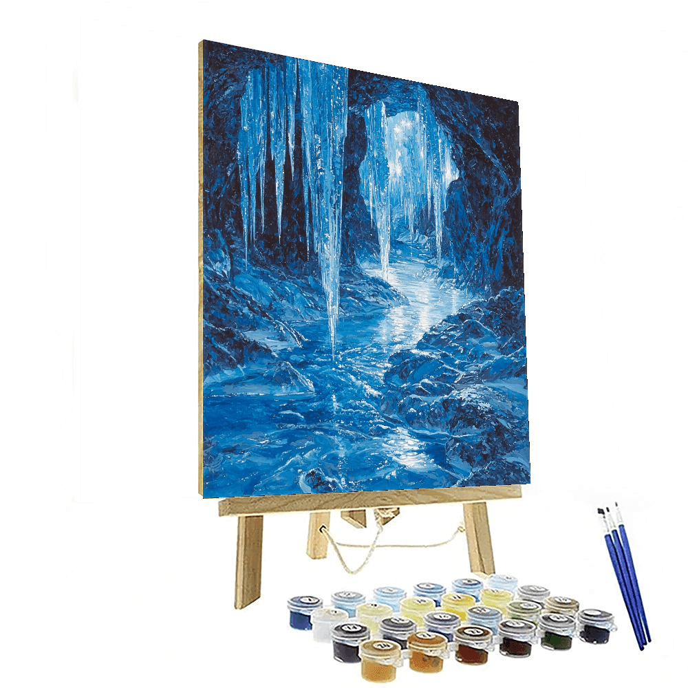 Mendenhall Ice Caves, Juneau Painting Number Kit