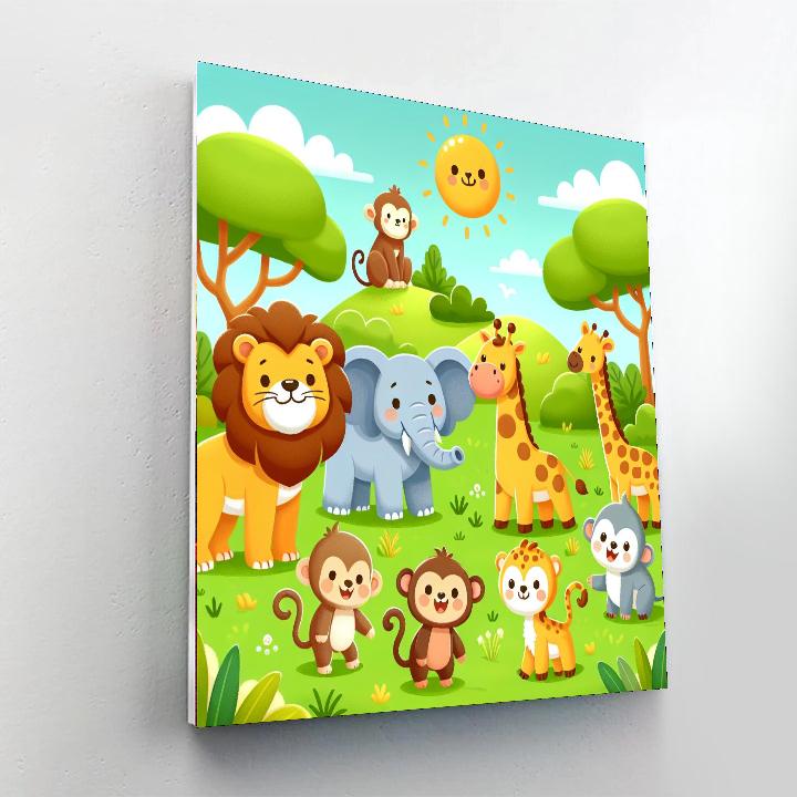 Wonders Of The Wild Safari Paint By Numbers Art