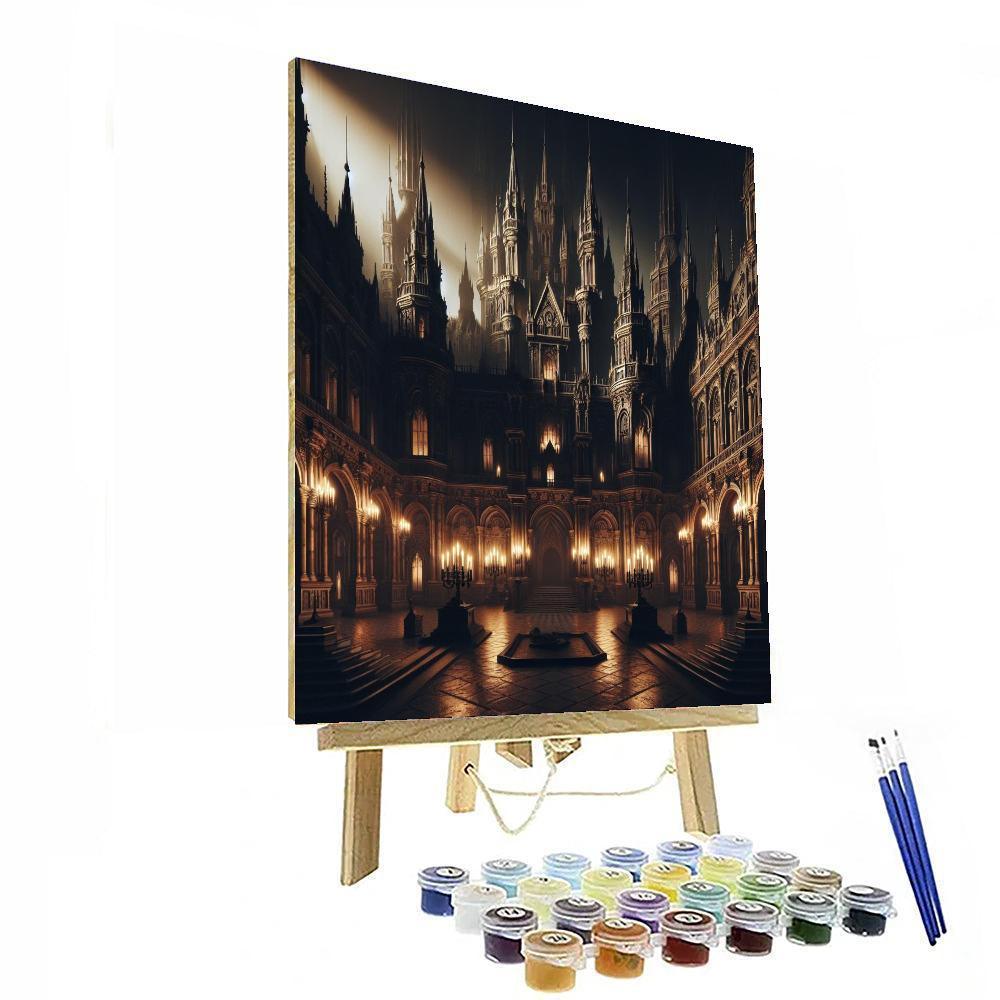 Mysterious Gothic Castle Numbered Painting Kits