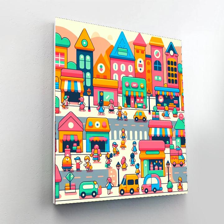 Tiny Town Adventure Number Painting