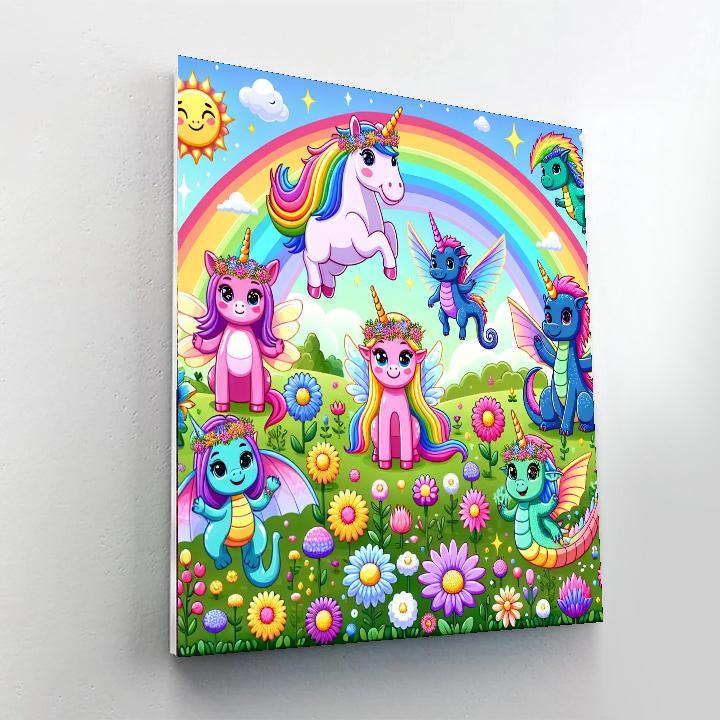 Adventures With Fantasy Creatures Paint By Color