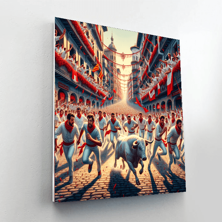 Fiesta De San Fermin - Spain Numbered Painting Kits