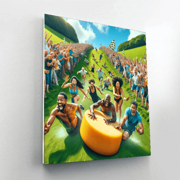 Cheese Rolling Festival - United Kingdom Number Painting