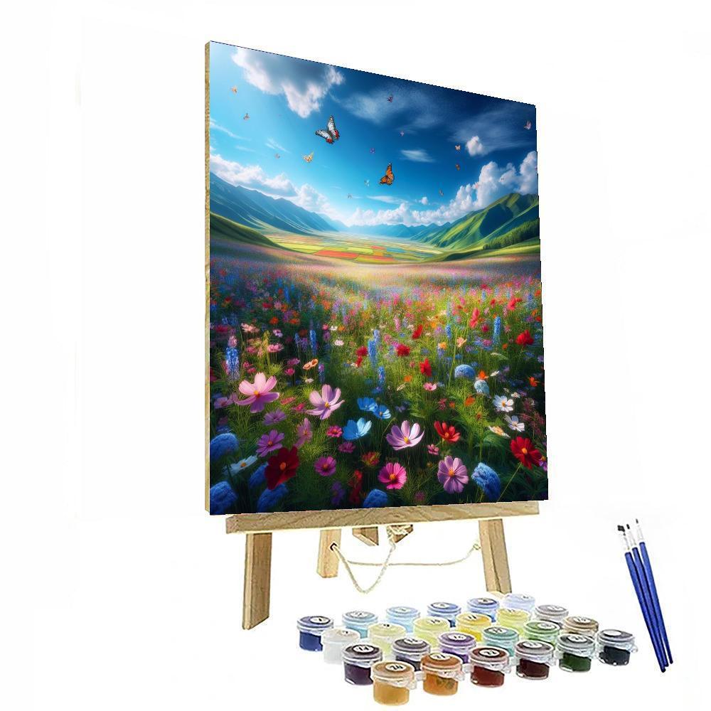 Wildflower Field Bliss Painting By Numbers Kit