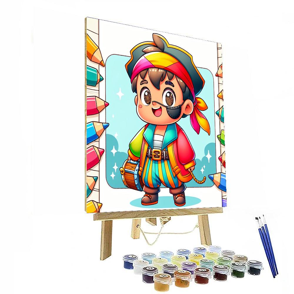 Pint-sized Pirate DIY Paint By Numbers