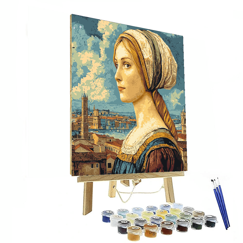 Leonardo Da Vinci Inspired Renaissance Historical Portrait  Paint By Number