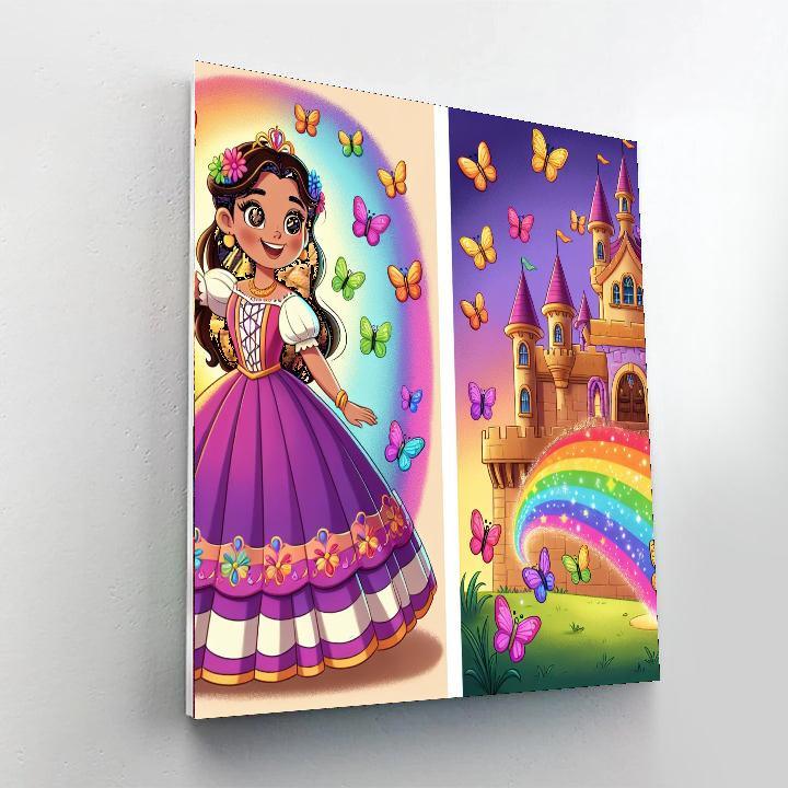 Royal Princess Castle Number Painting