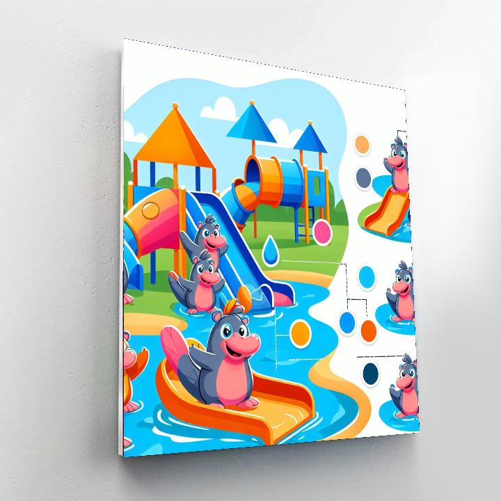 Playful Platypus Playground Numbered Painting Kits