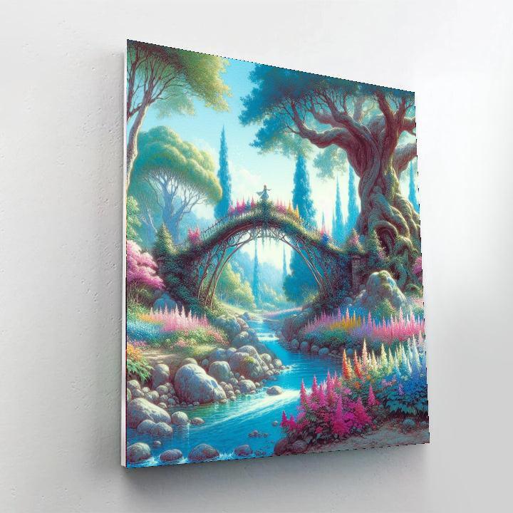 Fairy Tale Bridge Crossing DIY Paint By Numbers