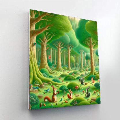 Dreamy Woodland Adventure Paint By Numbers Art