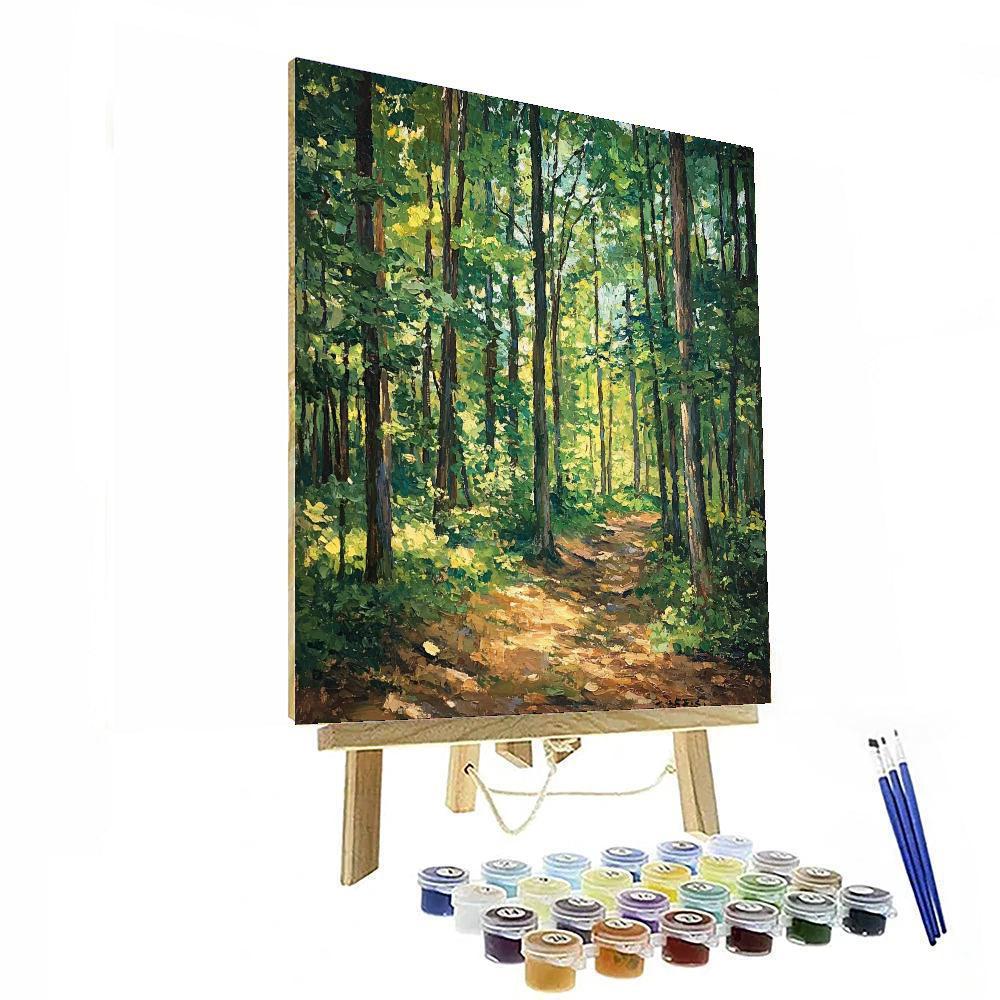 Paul Cézanne Inspired Lush Green Harmony  Paint By Numbers Kits