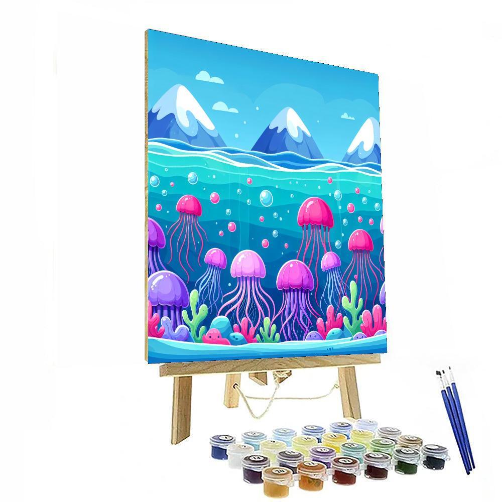 Joyous Jellyfish Journey Paint By Color