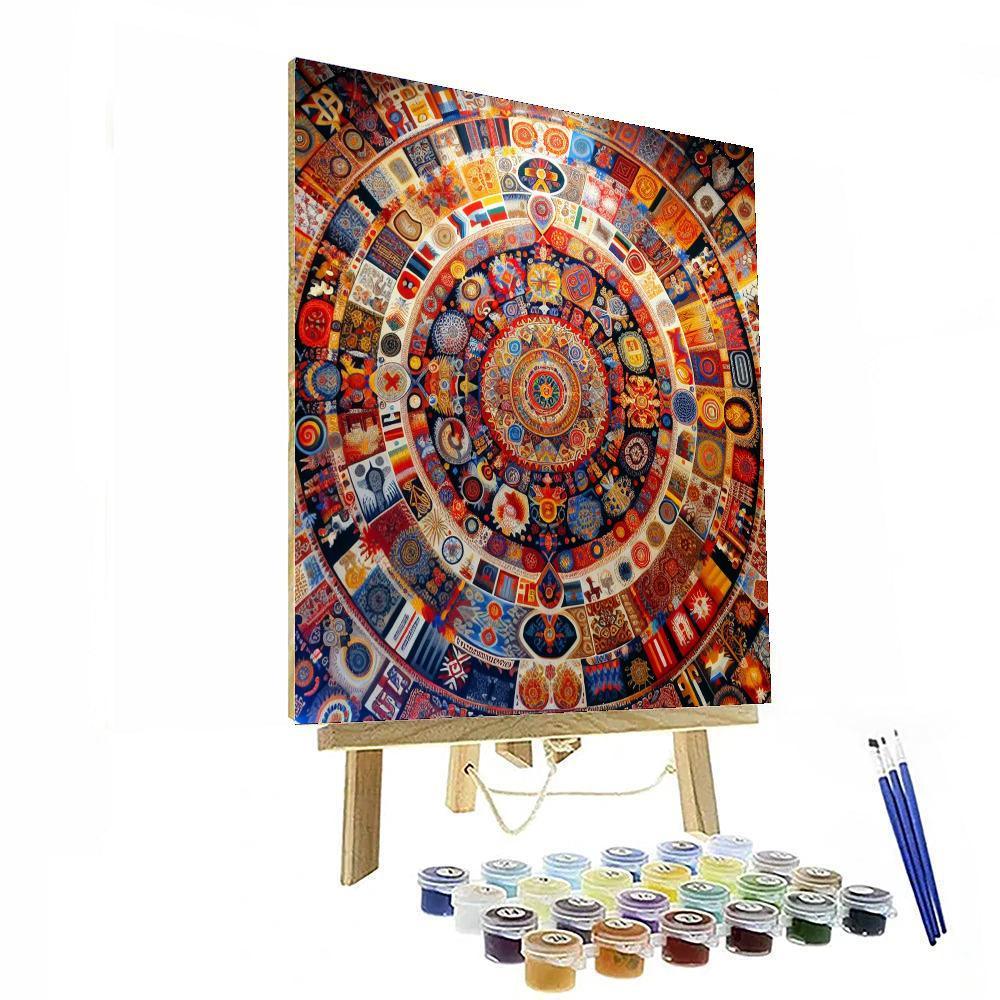 Vibrant Cultural Tapestry Paint By Numbers Kits