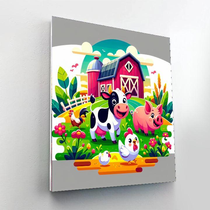 Fantastic Farmyard Friends Numbered Painting Kits