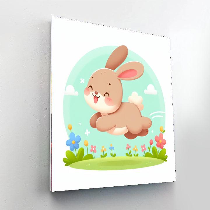 Energetic Bunny Painting By Numbers Kit