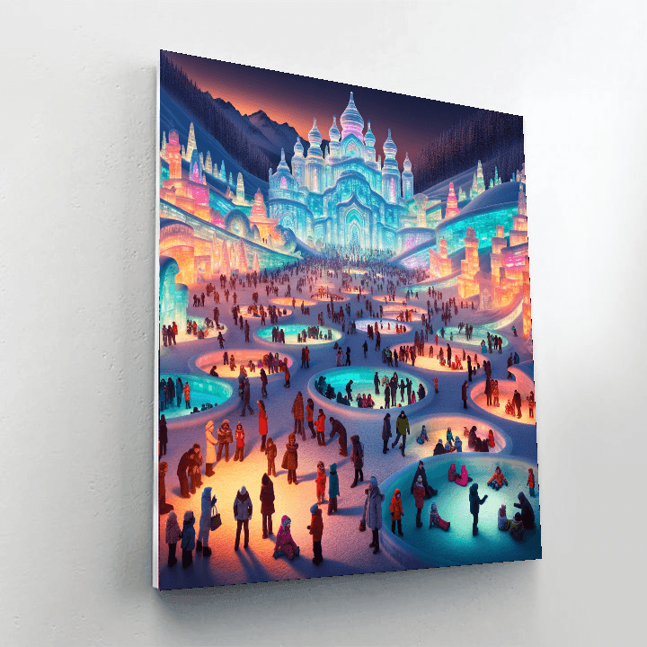 Snow Sculpture Festival - China Painting By Numbers Kit