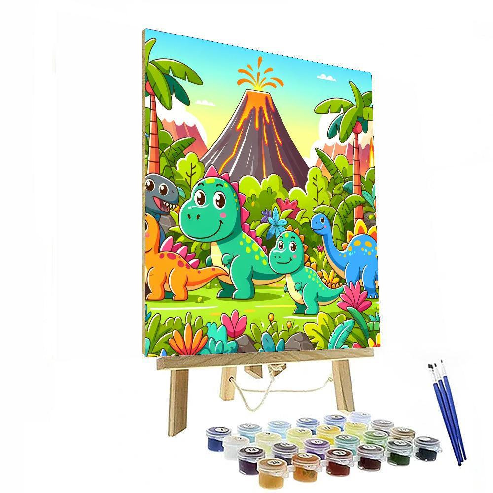 Happy Dino Discovery Numbered Painting Kits