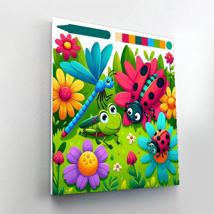 Wonderous World Of Bugs Paint By Numbers Art