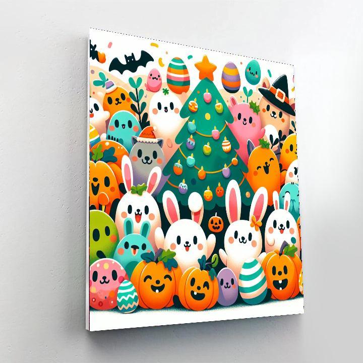 Holiday Fun Numbered Painting Kits