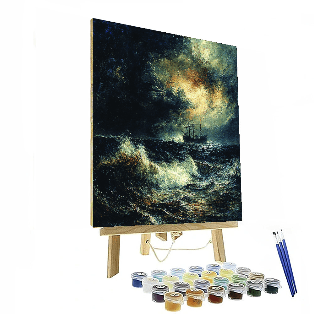 J.M.W. Turner Inspired Turner's Stormy Sea  Painting By Numbers Kit