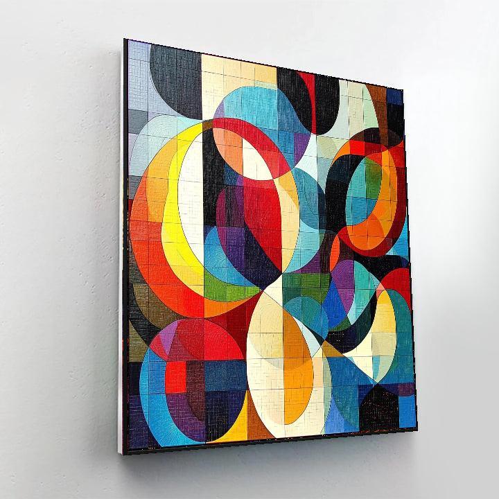 Georges Seurat Inspired Geometric Daydreams  Paint By Numbers Art