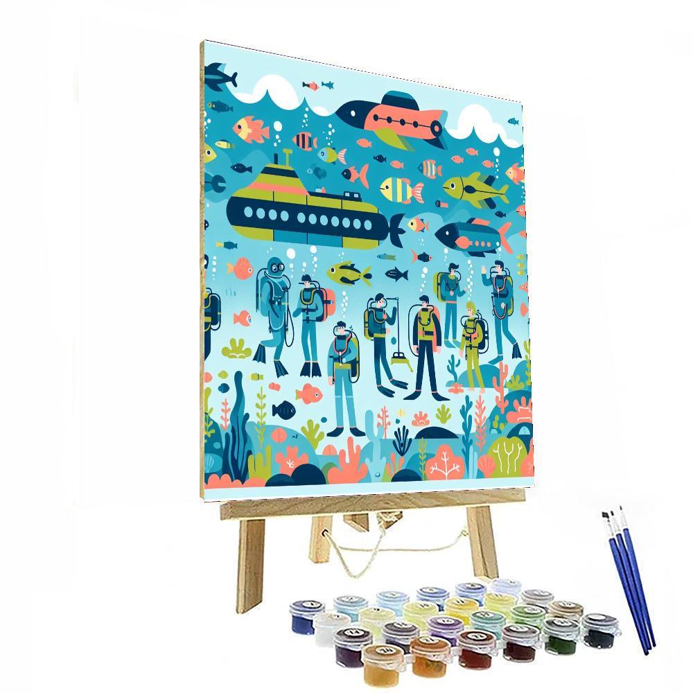 Undersea Explorer Dive Numbered Painting Kits